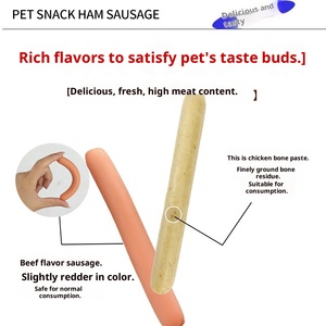 Đồ ăn nhẹ cho thú cưng nhỏ bất khả chiến bại 500g gói cao cấp protein thân thiện với môi trường Xúc Xích Thịt 30 miếng chó năm hương vị vitamin - Product Image 3