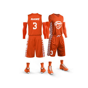 批发便宜时尚运动服全身定制设计热升华印花篮球球衣套装 - Product Image 2