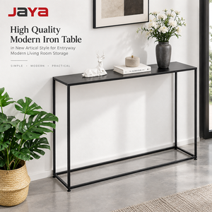Mesa de Hierro Moderna de Alta Calidad JAYA en Estilo Artístico Nuevo para Entrada, Sala de Estar Moderna con Almacenamiento - Product Image 1