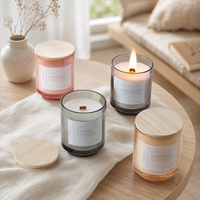 Bougies parfumées personnalisées en gros de 3 oz, 5 oz, 10 oz, pots de bougies de luxe avec couvercles, boîtes cadeaux pour les faveurs de mariage