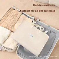 Organisateur de valise 7-en-1 pour courts séjours, multifonctionnel, pliable, élégant, nouveau sac de voyage suspendu avec fermeture éclair