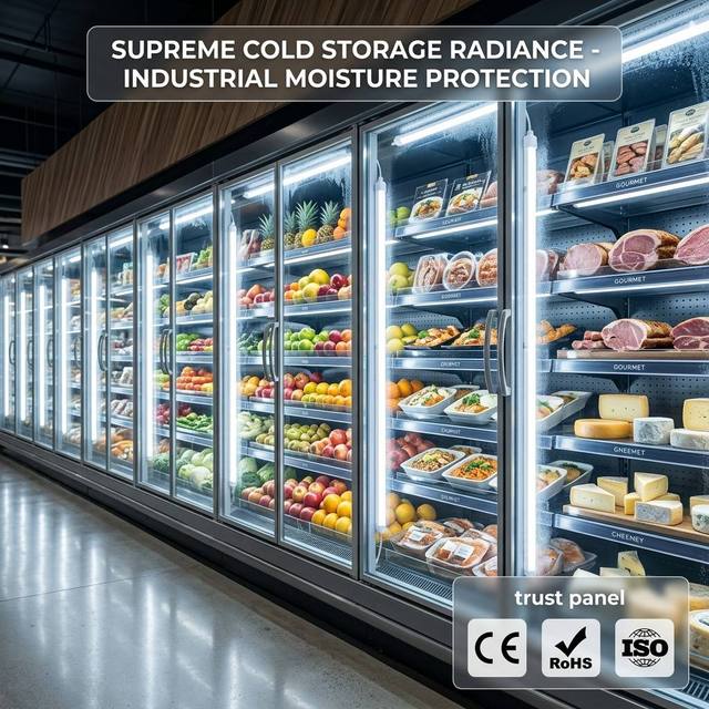 IP65 Waterproof LED Freezer Light Tube 22W Cold White Refrigerator Lighting Professional Commercial Fridge Display Lamp