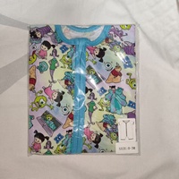 Pyjama bébé en bambou de qualité supérieure à manches courtes avec fermeture éclair bidirectionnelle, prêt à être expédié, vêtements confortables pour enfants, boîte surprise