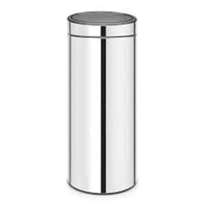 Cestino per Rifiuti Touch Bin 30 L in Acciaio Inossidabile, Forma Cilindrica - Product Image 1