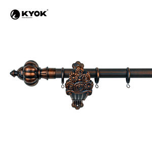 Set di <span class=keywords><strong>aste</strong></span> per tende KYOK ornamenti per tende di lusso classici set di staffe per testa romana - Product Image 4