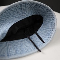 Nouveau Chapeau Bob en Jean Lavé Doux Anti-UV Respirant Unisexe Style Japonais Tendance Urbaine Estivale Amincissant le Visage