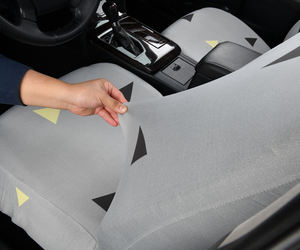 غطاء مقعد سيارة مرن مغلق بالكامل، وسادة سحرية صديقة للبيئة، نسيج خفيف الوزن مع وسادة هوائية، قابل للغسل وسريع الجفاف - Product Image 4