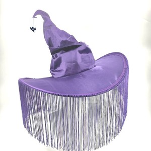 Chapeaux <span class=keywords><strong>de</strong></span> sorcière et <span class=keywords><strong>de</strong></span> sorcier plissés personnalisés Beckon pour Halloween, en tissu Oxford noir, accessoires <span class=keywords><strong>de</strong></span> <span class=keywords><strong>maquillage</strong></span> pour fête - Product Image 2