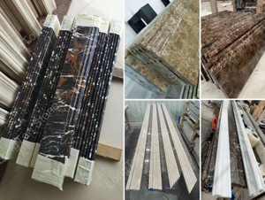 Thanh lịch bằng đá cẩm thạch trắng Ốp chân tường nhà biệt thự Cửa Cửa Sổ Khung trang trí đá tự nhiên ván chân tường cắt đá cẩm thạch Ốp chân tường Hội Đồng Quản Trị - Product Image 3