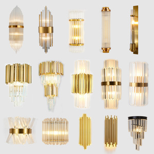 โคมไฟเชิงเทียนติดผนังทำจากโลหะแบบคลาสสิกทันสมัยใช้ในห้องนอนหรือในบ้าน - Product Image 1