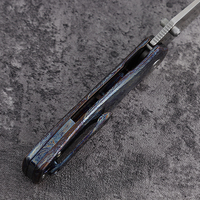 Couteau de poche pliable de chasse en alliage de titane et acier M390 Bochen, usinage CNC, outils de plein air avec prise en charge de la personnalisation OEM