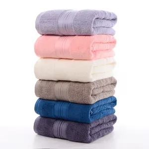 Bamboo towel bath set thickened gift embroidered towel body towel 3PCS per set