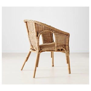 Wholesale <b>Hand</b> Woven Dining <b>Chairs</b> Rattan Natural Wicker Armchair Curved Backrest Eco Friendly Indoor Furniture From Vietnam - Product Image 4