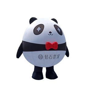 Diamond <b>Panda</b> Inflatable <b>Costume</b> 8-10 Ft Silk Screen Printing Cartoon Advertising Prop - Product Image 4