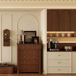 Muebles de Comedor de Madera Estilo Medieval Francés Personalizables, Armarios de Almacenamiento para Decoración de Salas de Estar en Villas - Product Image 3