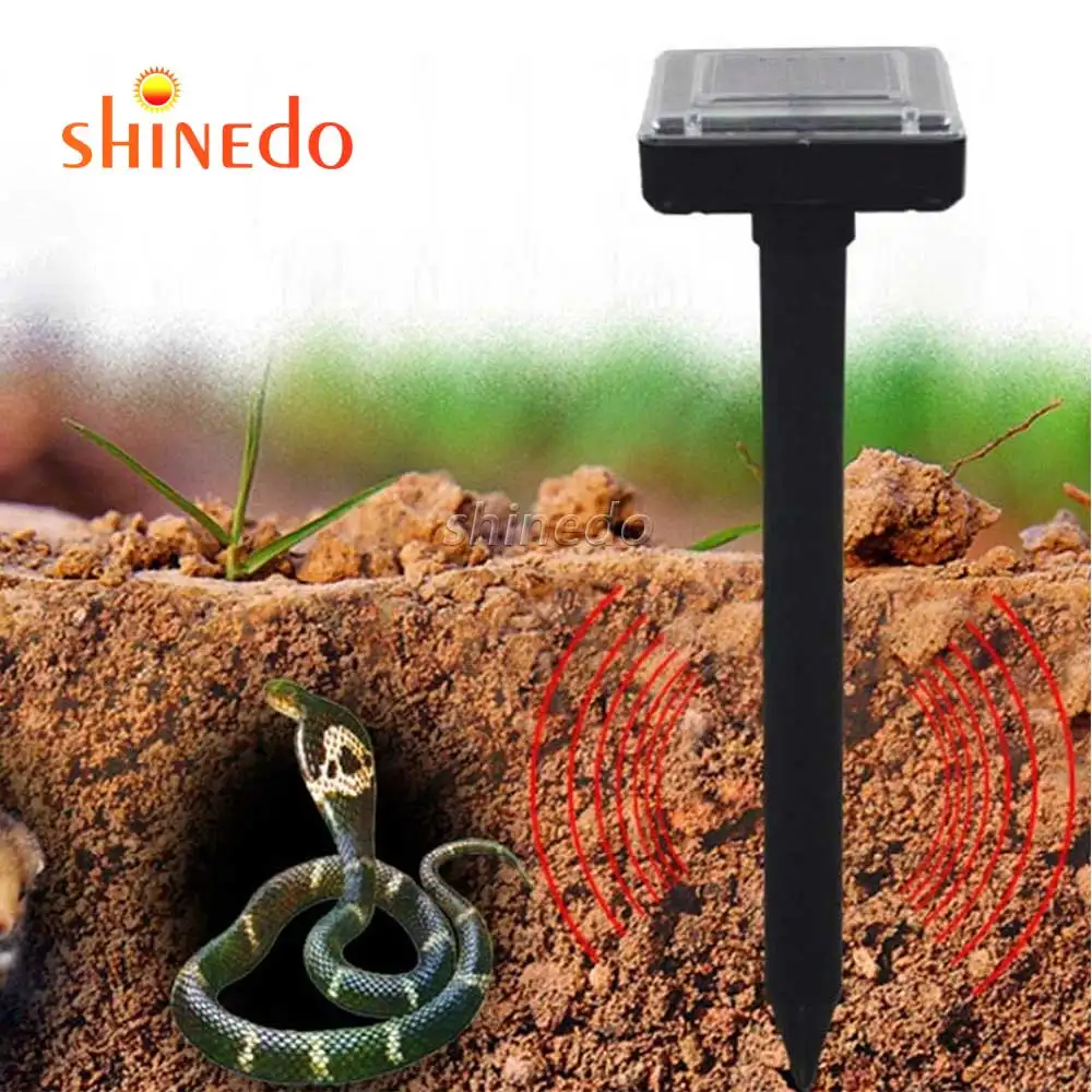 Portable Ultrasonic Outdoor Mole Mice Snake Pest Control Solar Mole Repeller