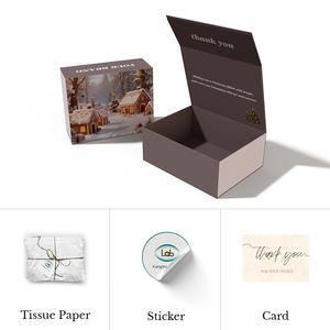 Boîte de <span class=keywords><strong>calendrier</strong></span> de l'<span class=keywords><strong>avent</strong></span> de Noël haut de gamme de 24 jours, logo personnalisé, surprise, bijoux, chocolat, bougie, emballage en papier pour cadeau de fête - Product Image 4