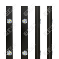 Luces de Riel Permanentes 12V IP68 para Exterior, Luces de Riel Permanentes para Fiestas de Navidad, Puntos de Luz de Píxel LED RGBW