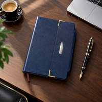 Carnet d'affaires en cuir PU avec logo personnalisé, coins dorés, plaque nominative métallique, journal, cadeau d'entreprise, agenda, planificateur