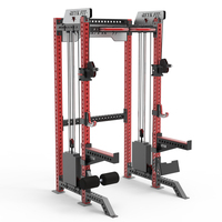 Equipo de Gimnasio Multifuncional Unisex Todo en Uno: Máquina de Poleas, Máquina Smith, Rack de Sentadillas y Ejercicios de Espalda