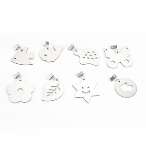 Pendentifs et lourdes de <span class=keywords><strong>nappe</strong></span> en acier inoxydable en forme de feuille, fleur, étoile, flèche, baleine, tortue, papillon pour la vente en gros - Product Image 4