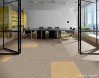 Dalles de moquette de bureau en nylon PVC 50x50cm, fabrication chinoise, avec support PVC, ignifuges, lavables, résistantes aux taches, pour usage commercial et salles de conférence