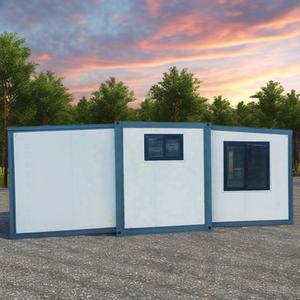 Maisons préfabriquées amicales de 40 pieds 20 pieds pour l'extérieur, terrasse, bureau, cuisine, panneau sandwich extensible <span class=keywords><strong>en</strong></span> acier, bureau à domicile, chambre à coucher - Product Image 5