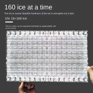 Commercial Stainless Steel Separate Type <b>Ice</b> <b>Maker</b> 250kg Automatic Large Capacity Square <b>Ice</b> Intelligent Touch Control ZBJ250 Wa - Product Image 6