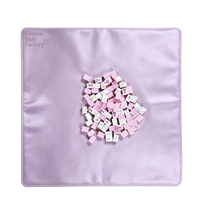 Tapete <span class=keywords><strong>de</strong></span> Mahjong <span class=keywords><strong>de</strong></span> Cuero Sintético Color Lila Claro, Cubierta para Mesa <span class=keywords><strong>de</strong></span> Mahjong, Superficie Lisa, Tapete para Mesa <span class=keywords><strong>de</strong></span> Juego para <span class=keywords><strong>Rummy</strong></span>, Dominó, Póker y <span class=keywords><strong>Cartas</strong></span> - Product Image 1