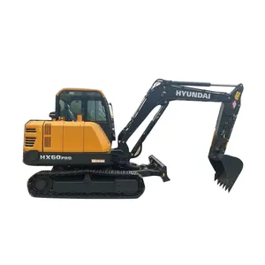 Mini excavators construction equipment HX60pro HX60G HX60 Hyundai nearly 100% Brand New used on