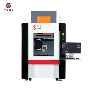 SANYI Integrates CCD Visual Positioning System 532nm Green Laser Glass Drilling Machine