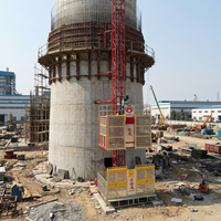 Elevador de Construcción Eléctrico Safe SC200U de 2 Toneladas con Motor Eléctrico, Diseño Patentado en Forma de U, Bajo Costo de Mantenimiento