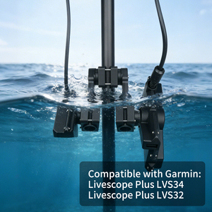 Support de transducteur pour bateau et kayak, accessoire de pêche compatible avec Garmin LiveScope LVS34 Plus LVS32 VIN-TYQ-FD02-34+32 - Product Image 5