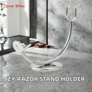 ZY Metal Shaving Razor Stand Holder for <b>Straight</b> Razor and Double Edge Safety Razors - Product Image 2