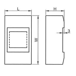 Interruptor de pared de 1 módulo FATO con disyuntor para panel eléctrico - Product Image 5