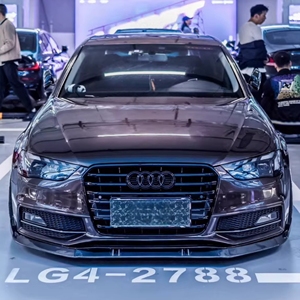 Lame de pare-chocs avant en fibre de carbone style KB pour AUDI <span class=keywords><strong>A4</strong></span> Sline <span class=keywords><strong>S4</strong></span> B8.5 Pièces automobiles Spoiler de pare-chocs avant de voiture Conversion Kit carrosserie - Product Image 5