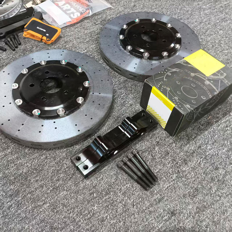 CCB Lightweight Carbon Ceramic Rotor with Brake Pads Kit 380mm for ...