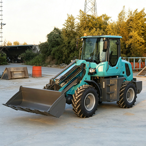 Mini-chargeuse sur pneus de 2,5 tonnes avec moteur Kubota, chargeuse frontale et attache rapide pour travaux agricoles et de construction - Product Image 4