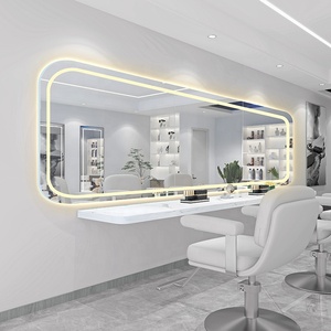 Espejo de Estilismo para Salón de Belleza, Mueble de Barbería con Espejo y Armario para Peluquería - Product Image 2