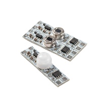 Interruptor con Sensor de Movimiento PIR LED para DC5V-24V, Mini Control Remoto, Carga Máxima de 60W, Atenuador, Sistema de Iluminación para Gabinetes