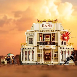 Lumibricks L9097 2025 Nuevo Modelo de Madera MOC West <span class=keywords><strong>Bank</strong></span>, Juguetes de Bricolaje, Escena de Calle, Regalo para Niños, Juego de Bloques de Construcción de 2875 Piezas - Product Image 2