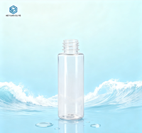 Flacon pulvérisateur cosmétique transparent en plastique de 100 ml en gros pour le maquillage avec pompe pulvérisatrice à brume