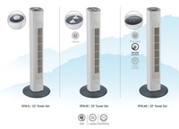 BODE 32 "TOWER FAN Refroidissement par air Tour debout Ventilateur sur pied sans lame à faible bruit