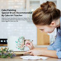 Stylo marqueur alimentaire, brosse pour gâteaux, Biscuit, comestible, outils de décoration