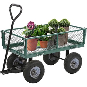 <span class=keywords><strong>Yardworks</strong></span> Plateau en acier 4 roues amovibles-Côtés <span class=keywords><strong>Mesh</strong></span> <span class=keywords><strong>Garden</strong></span> Yard <span class=keywords><strong>Cart</strong></span> 600 lb yard work wagon remorque - Product Image 5