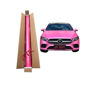 Pellicola Vinilica Opaca in PET per Wrapping Auto, Autoriparante, Antigraffio, Colore Rosa Opaco, Film per Cambio Colore PPF - Product Image 1
