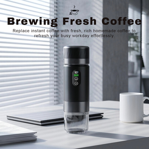เครื่องชงกาแฟแคปซูลพกพาแบบไฟฟ้า พร้อมหน้าจอ LED แบตเตอรี่ถอดได้ ใช้ได้ทั้งเดินทาง ท่องเที่ยว และใช้ในบ้าน - Product Image 2