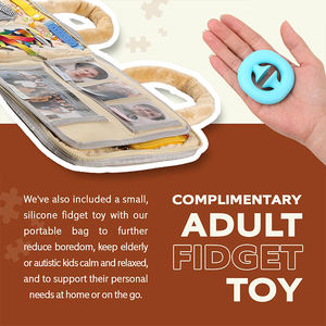 Tapis d'activité démence patients Alzheimer bébé sensoriel réconfortant Autisti Fidget couverture pour Aspergers - Product Image 3