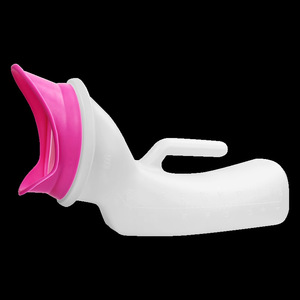 Urinario portátil de plástico con boquilla suave para mujeres, ideal para cuidado en cama y embarazadas. - Product Image 2