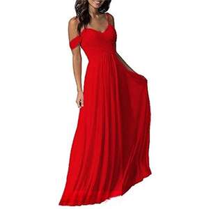 Женское шифоновое платье с открытыми плечами - Product Image 6